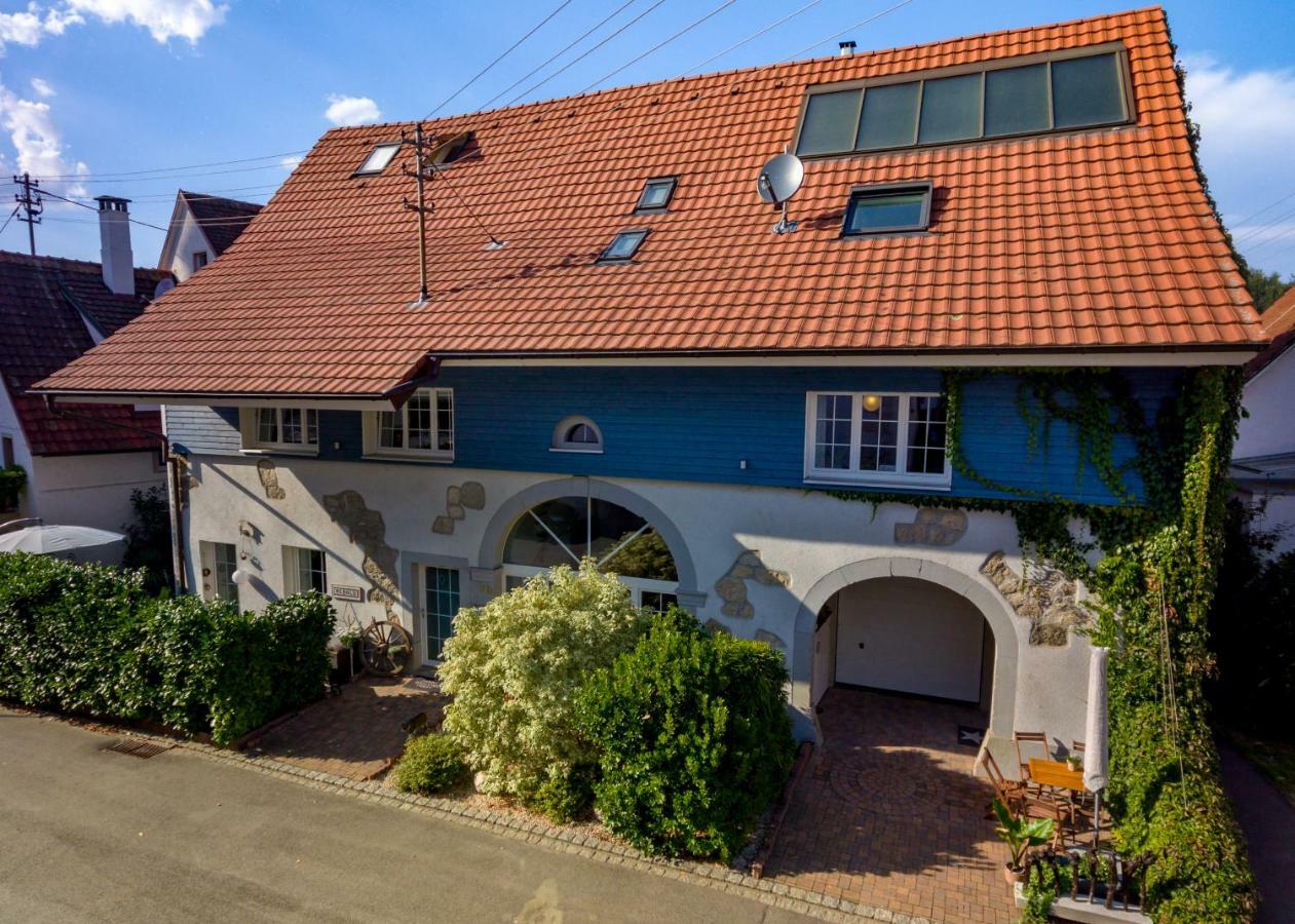Ferienloft in der blauen Scheune Binzen Exterior foto